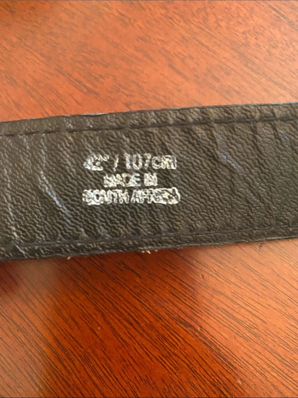 African Elephant Belt Made in South Africa Size 42
